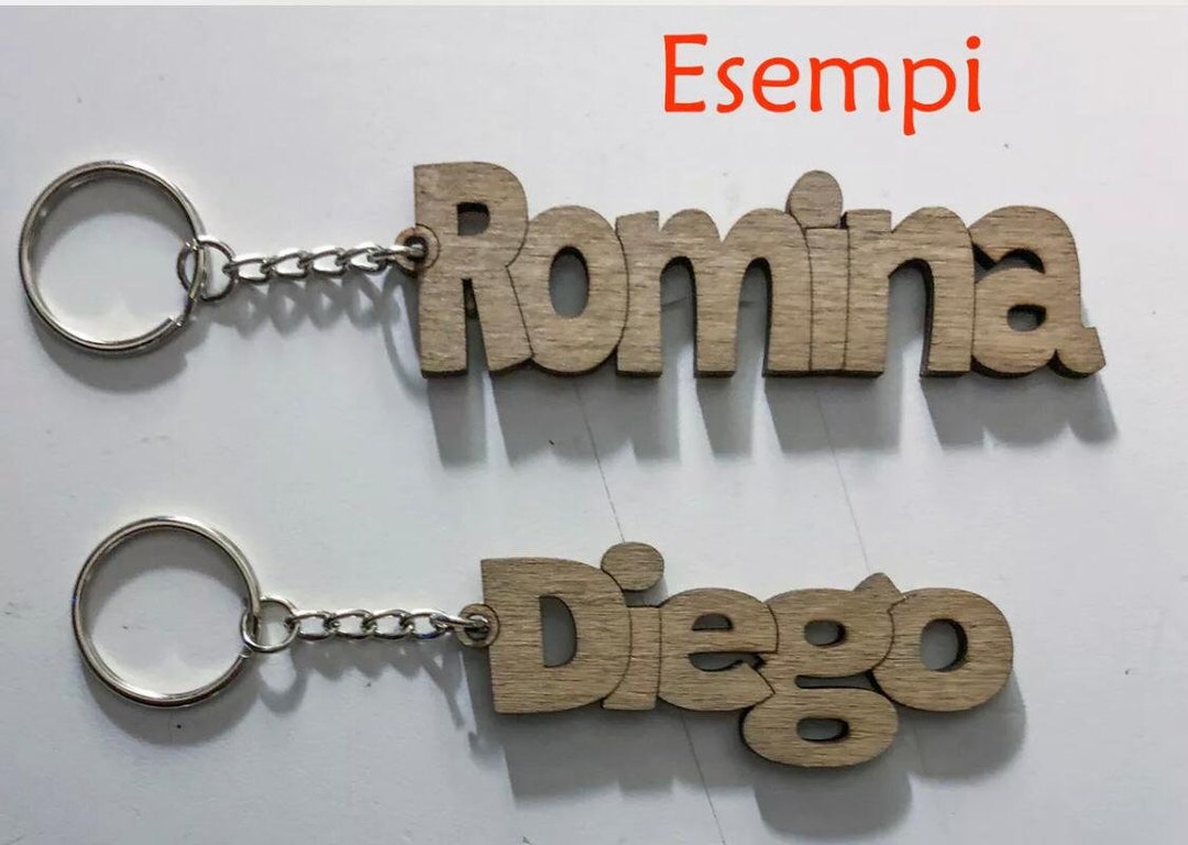 15 Portachiavi In Legno Bianco Con 6 Pennarelli, Fai Da Te Personalizzabili Per Incisione, Pittura E Scritte, Ideali Per Regali E Decorazioni - 4