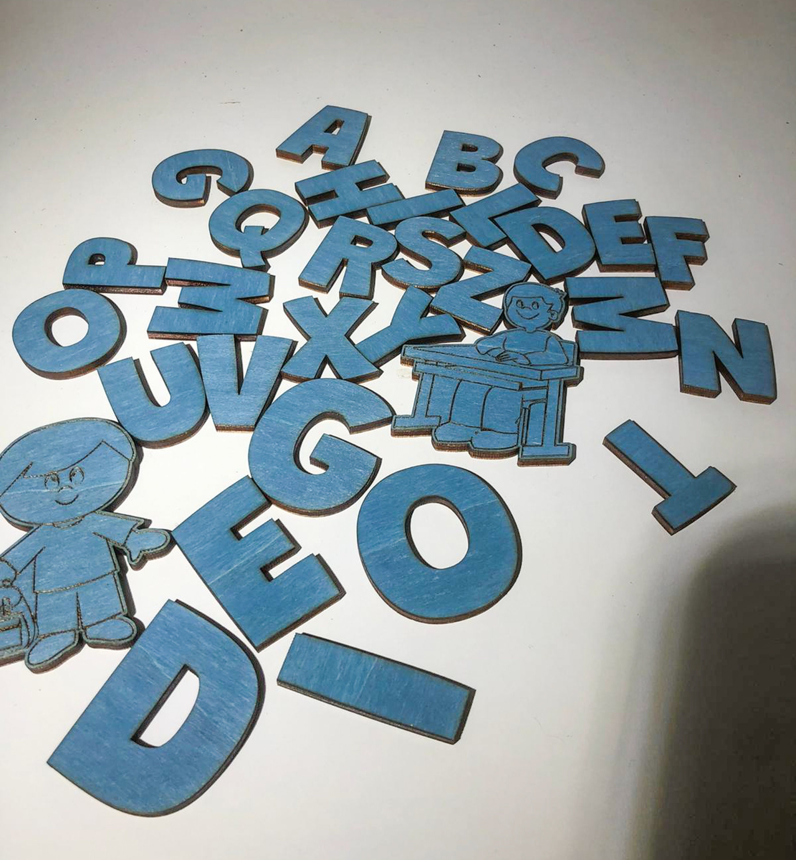 Alphabet Puzzle Board With Wooden Letters- With Personalized Name Child ...