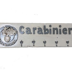Porta calendario Carabinieri 6 Posti collezzioni RACCOLTE CALENDARI 45cm x  13 cm con dedica personalizzata