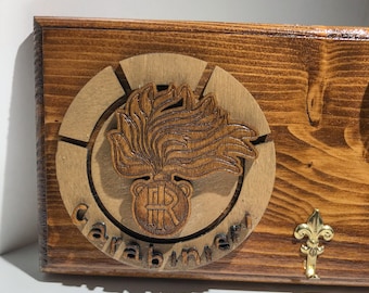 Porta calendario Carabinieri  13 Posti COLLEZIONI RACCOLTE NUMISMATICA  90 cm x 13 cm