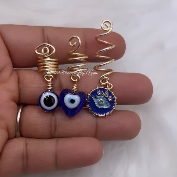 Evil Eye Protection Loc Jewelry Set Of 3