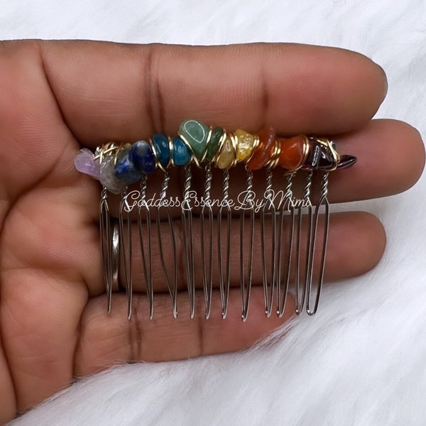 Crystal hair comb