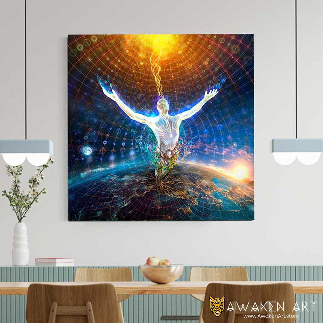 Spiritual Canvas Wall Art Wall Hanging Inspirational Awakening Art Home ...