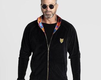 Black Velour Sets Mens Clothing High Quality Unique Design | by AWAKEN ART