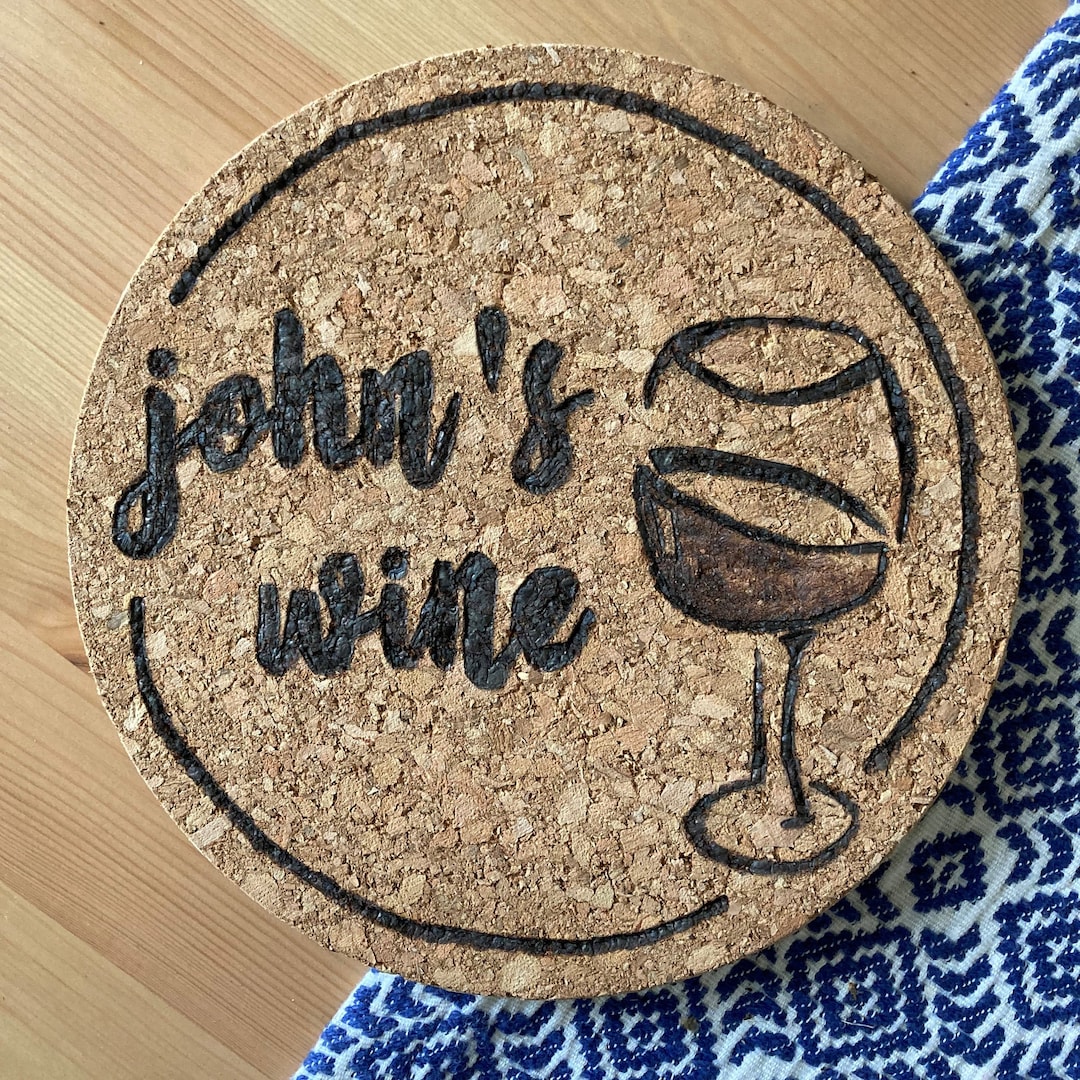 Personalised Cork Placemat Handmade Wine Cork Placemat Etsy