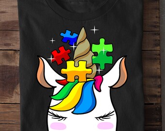 Girlie Girl Originals Youth Autism Awareness Puzzle Heart T Shirt