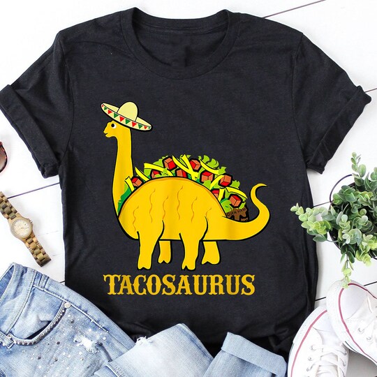 Disover Cinco De Mayo Shirt, Cinco De Mayo Party Shirt, Cinco De Mayo Gift, Tacosaurus Cinco De Mayo Funny Taco Dinosaur Gift Tshirt