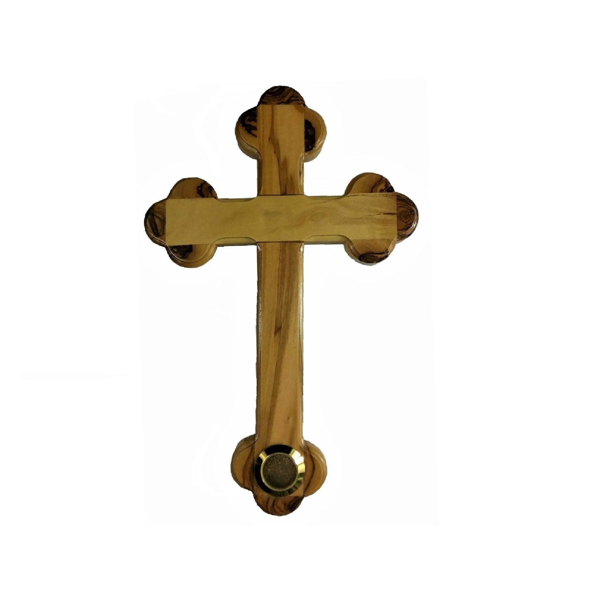 Olive Wood Wall Cross With Holy Earth 14 Stations Design 9 Inches Tall and 5 1/2 Inches Wide Etsy