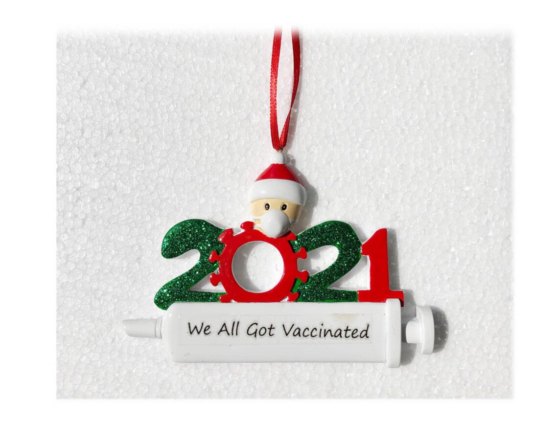 2021 Vaccine Ornament 2021 Vaccinated Memorial Ornament | Etsy
