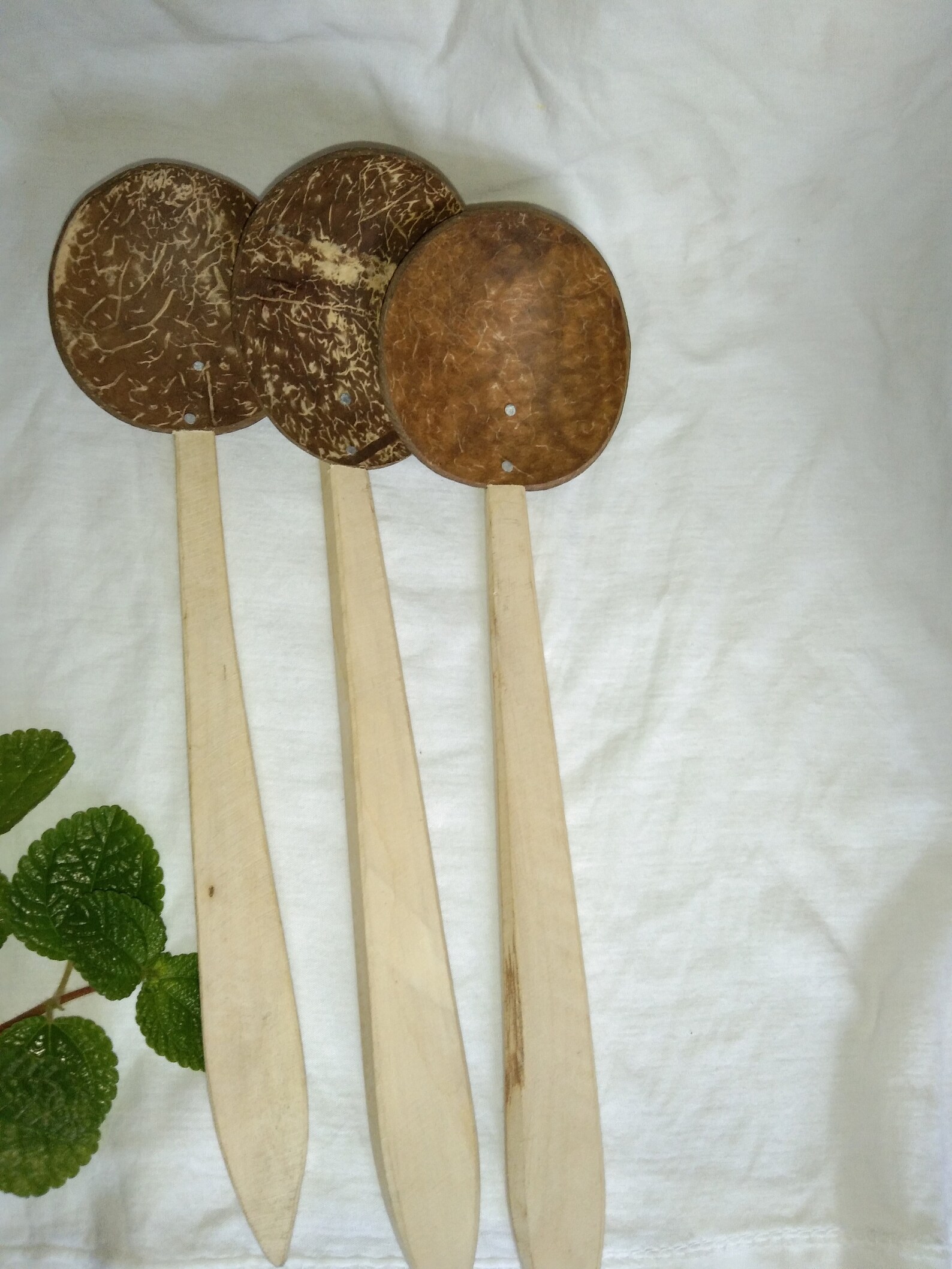 3 Pcs pack Coconut Shell SpoonHandmaed Coconut spoon Etsy