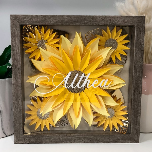 Flower Shadow Box Etsy Canada