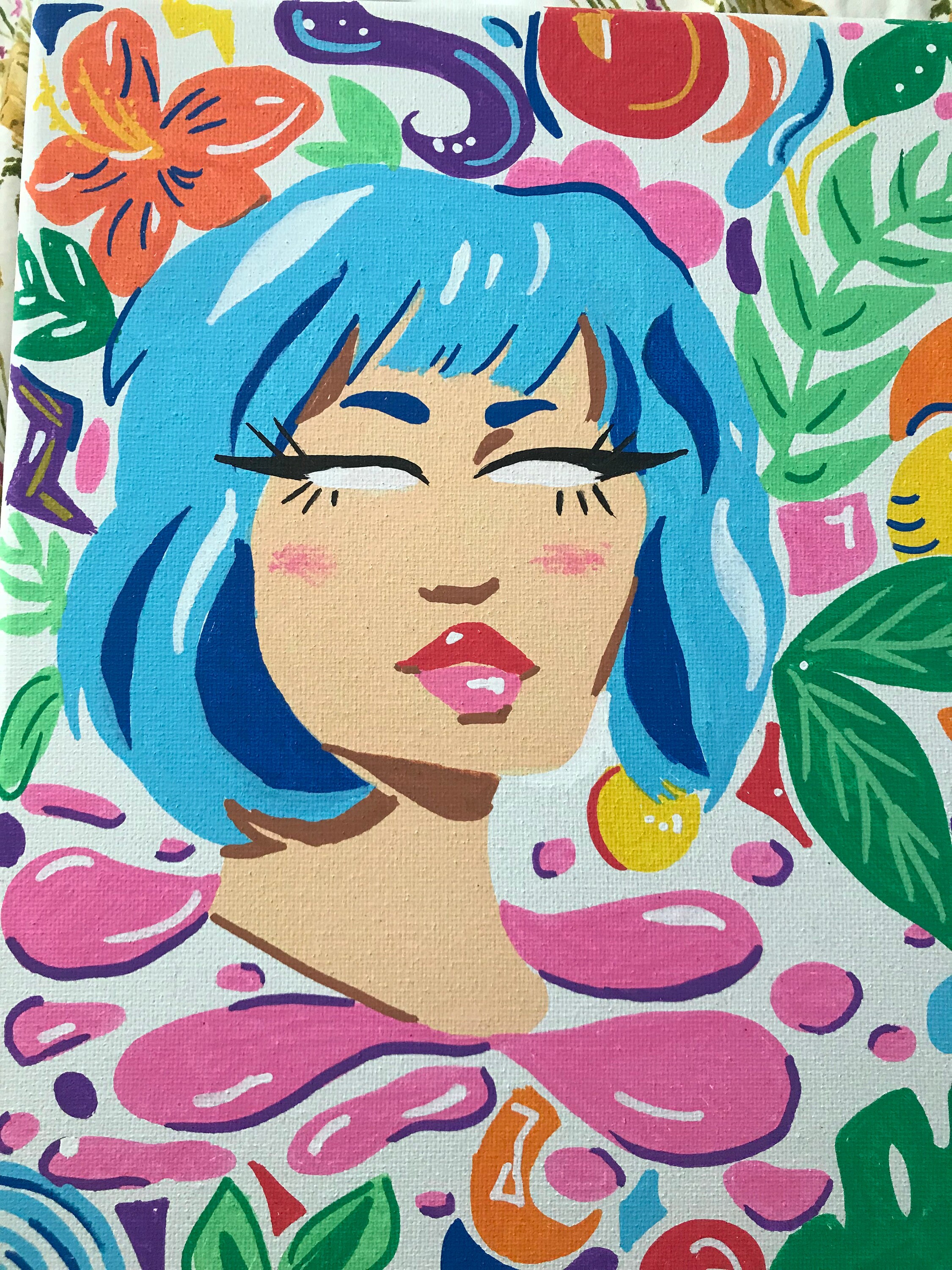Psychedelic Woman | Etsy