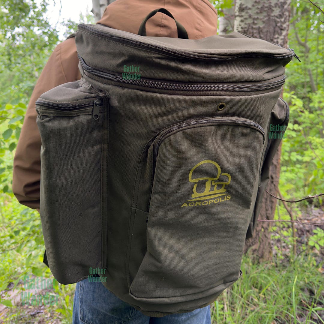 Wicker Mushroom Foraging Backpack – Handmade Basket Rucksack for Morel ...