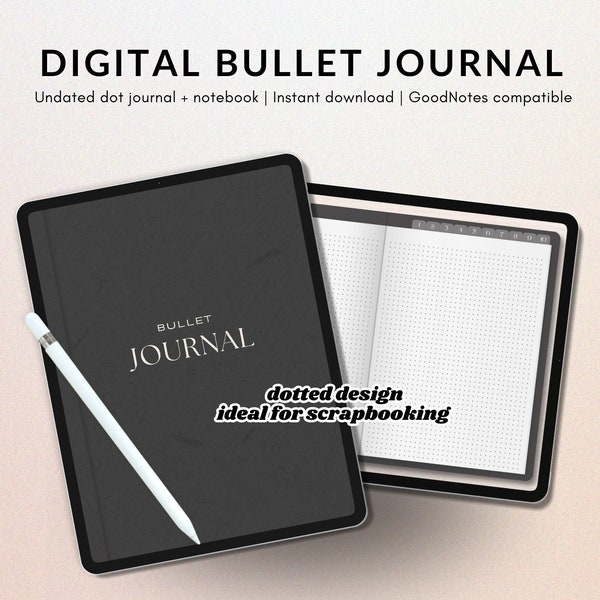 Digital Dot Journal - Empower Your Journaling | Bullet Journal for Mindfulness & Creative Expression | Digital Note-Taking | Bullett Journal