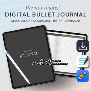 Digital Dot Journal - Empower Your Journaling | Bullet Journal for Mindfulness & Creative Expression | Digital Note-Taking + Scrapbooking