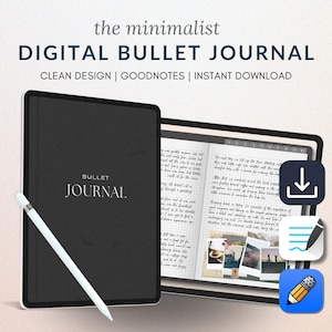 Digital Bullet Journal | Digital Notebook Planner | Bullet Journal for Mindfulness & Creative Expression | Digital Note-Taking