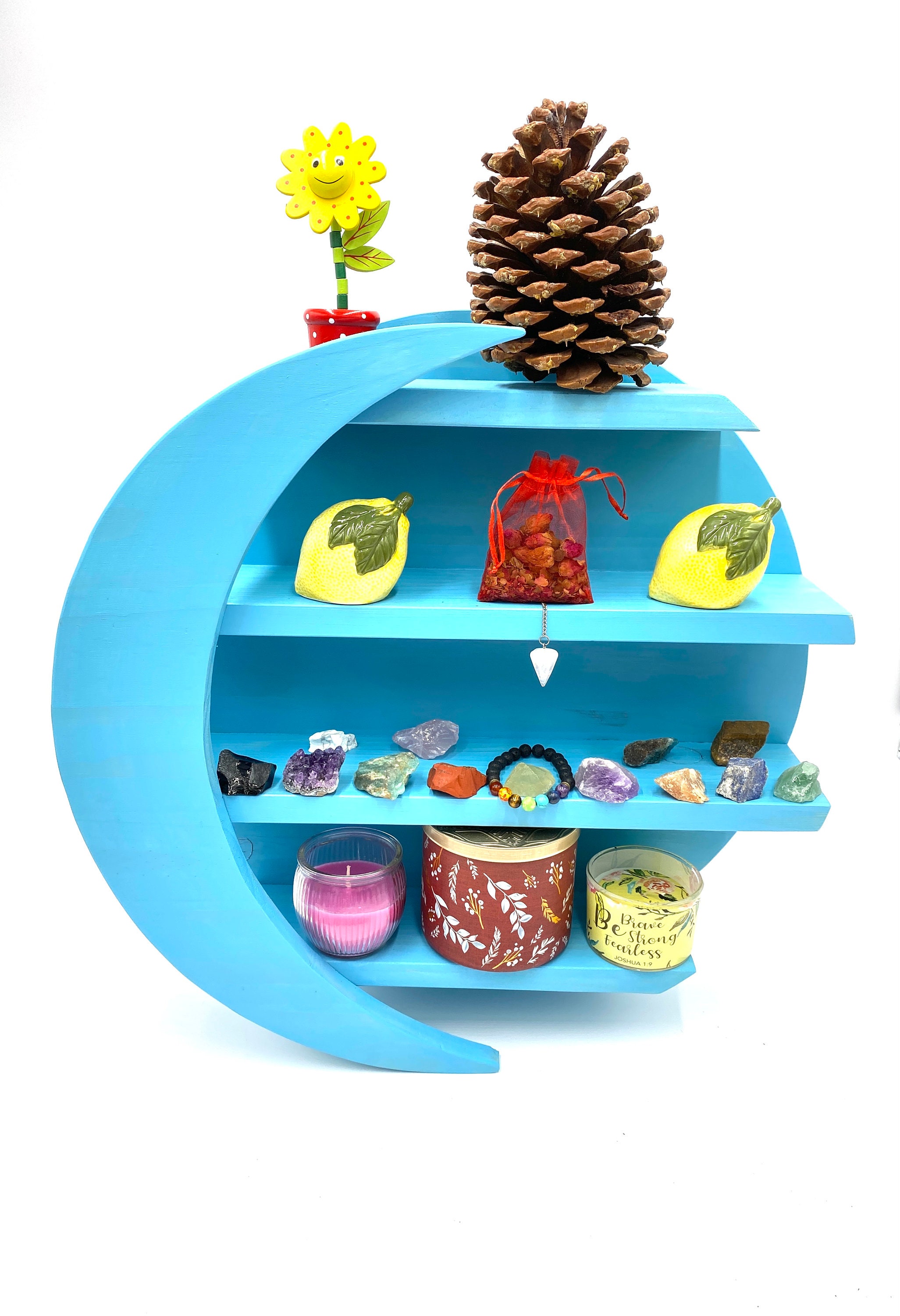 Very Large 18 Moon Shelves Shelf For Crystal Moon Etsy