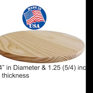 15&#39;&#39; Pine Wood Round: 3/4&quot; thick Wood Circle for DIY Crafts