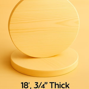 18&quot; Pine Wood Rounds (5 Pack), 3/4 thick, DIY Table Top, Crafts & Decor
