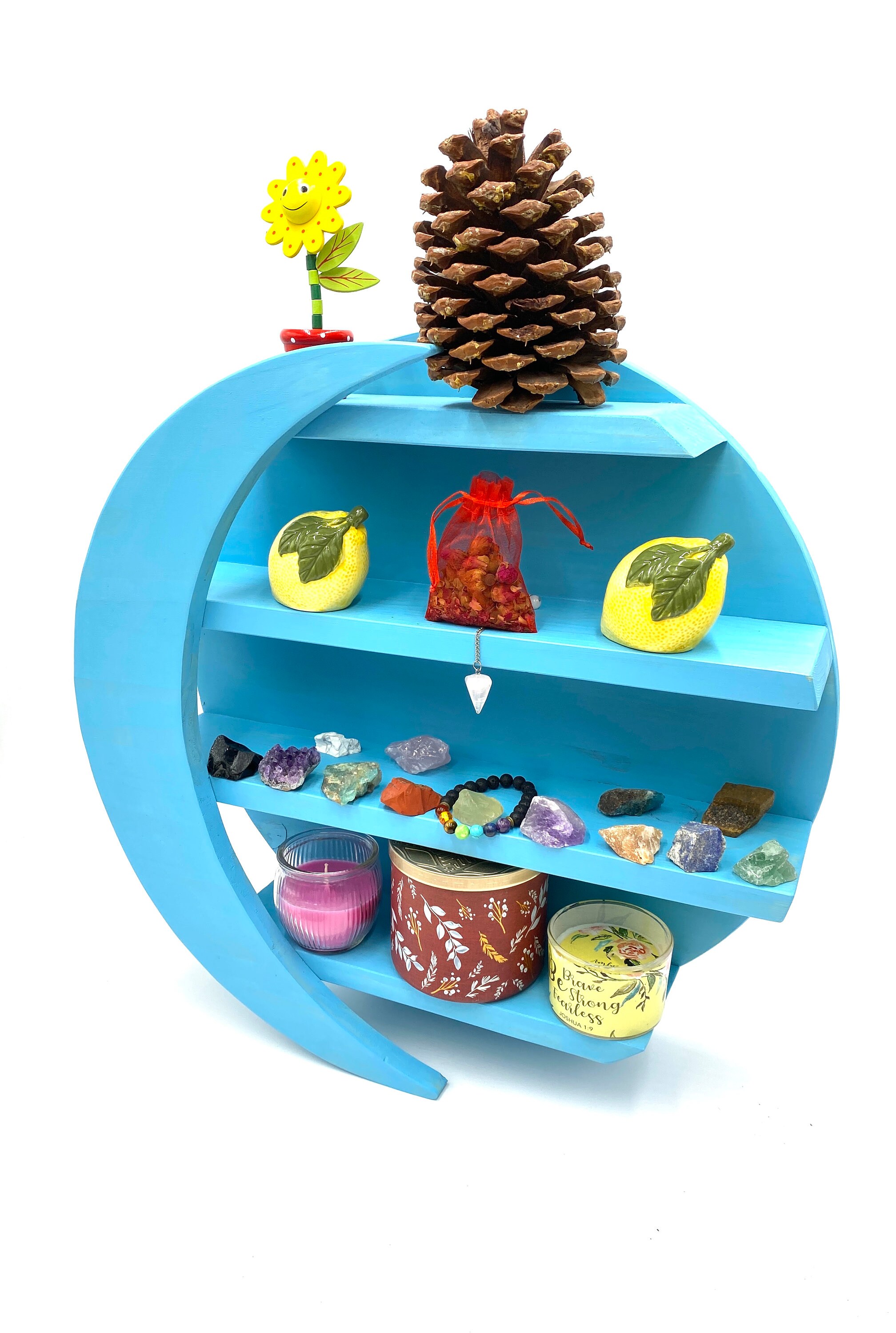 Very Large 18 Moon Shelves Shelf For Crystal Moon Etsy