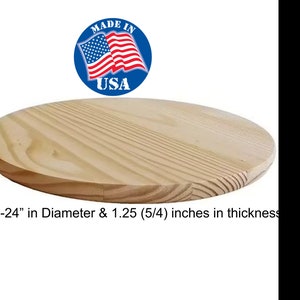 Pack of 5, 15&#39;&#39; Wood Rounds/ Wood Blanks,/Unfinished Wood Circles/Wood Rounds Sign/Craft Circles/Wood Circles/Wood Sign Blank/Wood Circle