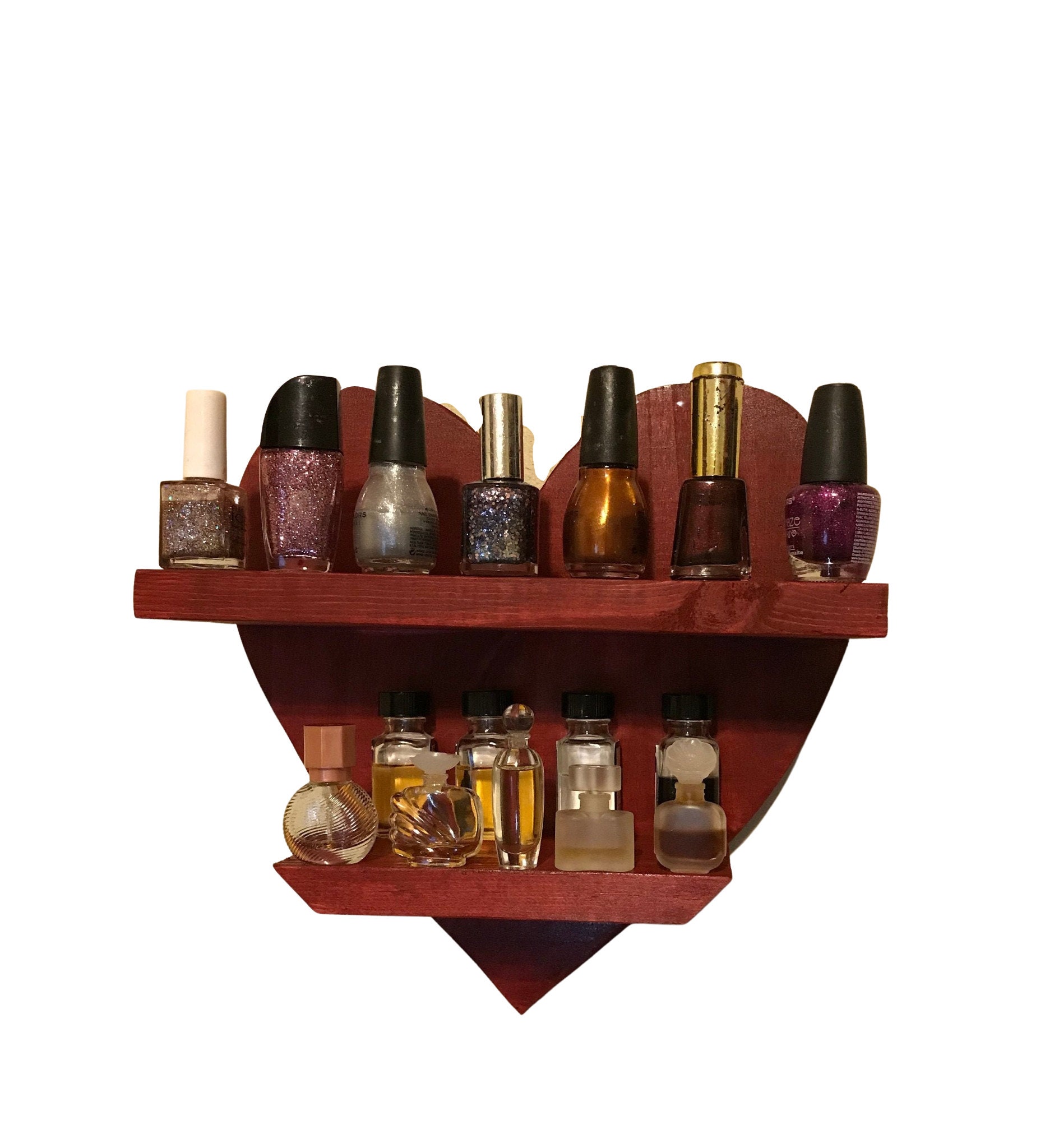 Heart Shelf for Heart Wall Decor Hanging Shelf Crystal Etsy