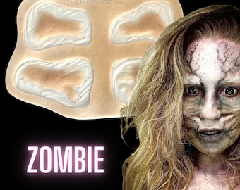 Set Zombie / Protesi in silicone / Trucco SFX / Halloween / Sopracciglia da vampiro / Cosplay