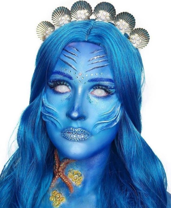Kit maquillage sirène bleue adulte : Deguise-toi, achat de Maquillage