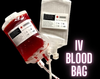 The Blood Bag | Drinks Pouch | Halloween Costume Prop | Vampire | Zombie | Nurse