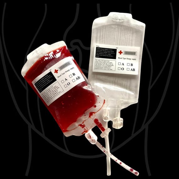 Blutbeutel | Getränkebeutel | Halloween-Kostümrequisite | Vampir | Zombie | Krankenschwester