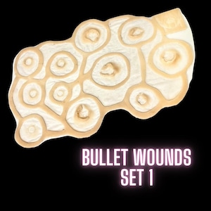 Bullet Wound Set 1 | Silicone Prosthetics | SFX Make Up