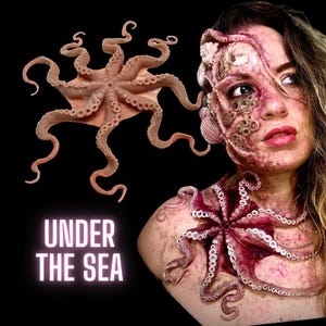 The Octopus | Reusable Silicone Prosthetic | SFX Make Up | Pirates of the Caribbean