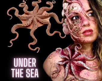 De octopus | Herbruikbare siliconenprothese | SFX-make-up | Pirates of the Caribbean