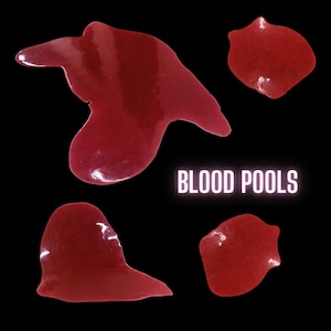 Charcos de sangre de silicona / Sangre falsa / Tapetes de sangre / Escenarios de películas / Decoraciones de Halloween