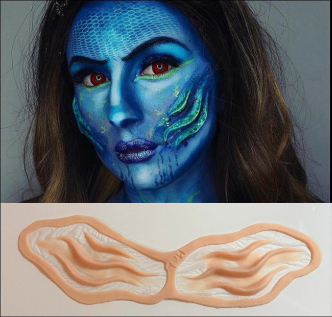 The Gills Silicone Prosthetics SFX Make Up Etsy