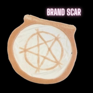 The Pentagram Brand Scar | Silicone Prosthetic | Satanic Wound | SFX Make Up