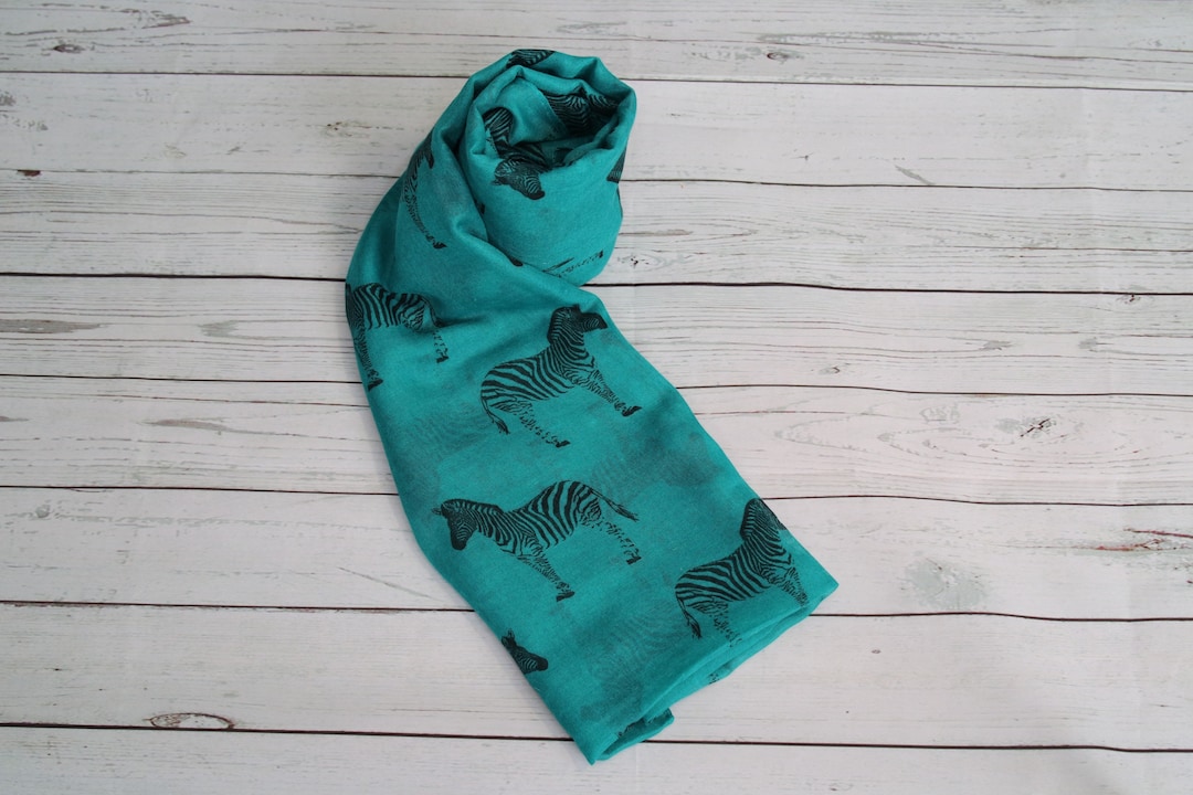 Zebra Print Scarf, Gift Idea, Animal Lover, Gift for Her