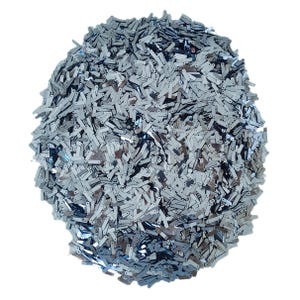 14x4mm Steel Blue Rectangle Sequins, Blue Lightweight Top Hole Paillettes, Bulk Craft Supply