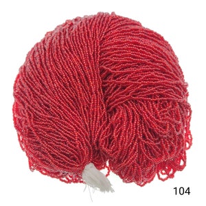 Approx 2mm and 1000 pcs glass seed beads bunch of 12 strands