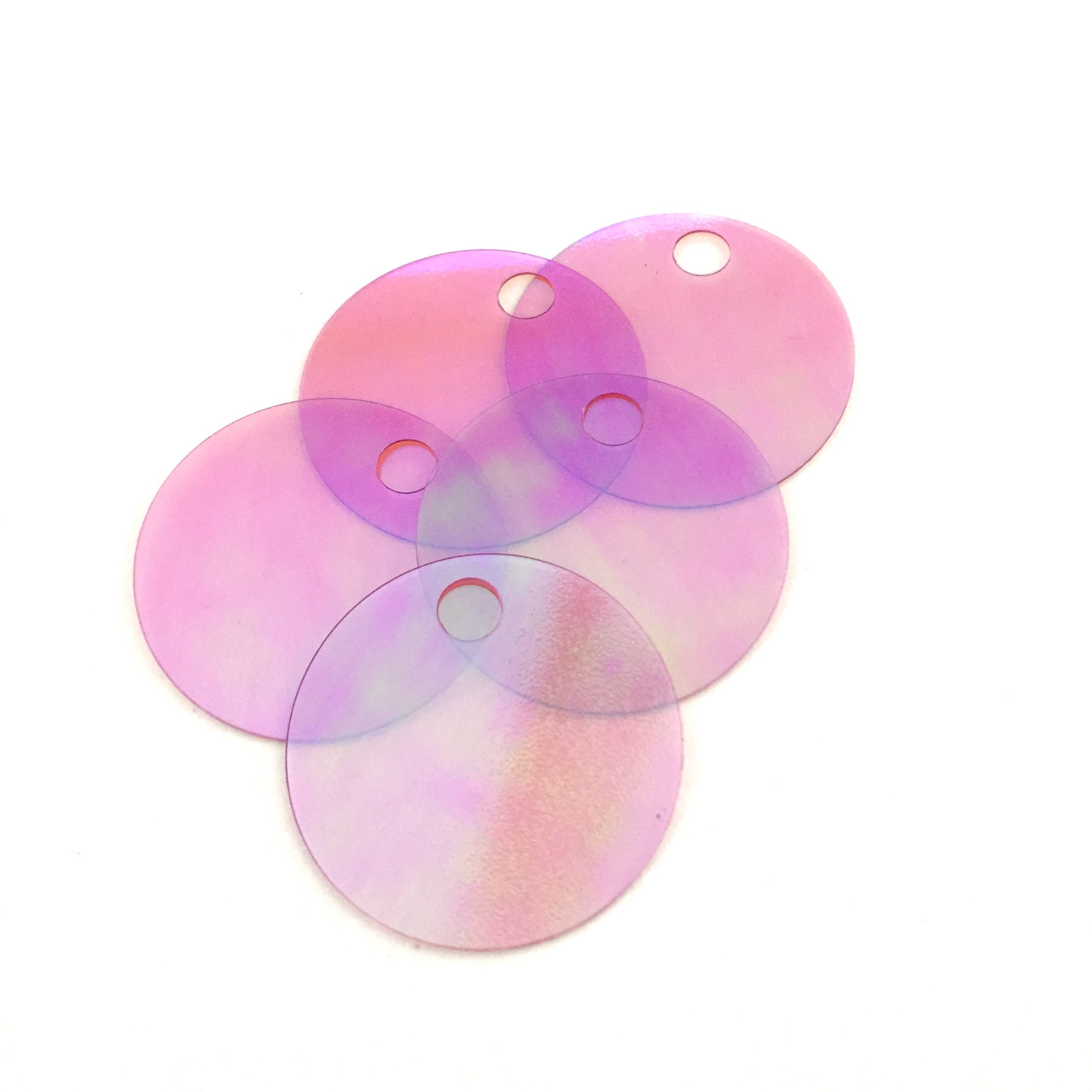 20gr Pack 30mm Approx 65 Pcs Round Flat Pink Purple - Etsy UK
