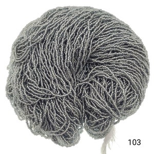 Approx 2mm and 1000 pcs glass seed beads bunch of 12 strands