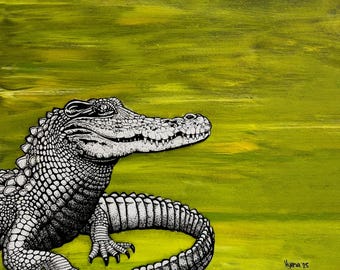 Crocodile - 8x10 Print