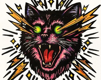 Electrocat - 8x10 Print