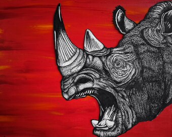 Rhinoceros - 8x10 Print