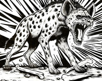 Spotted Hyena - 8x10 Print
