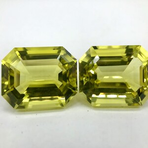 Coppia di citrini limone oro verde naturale 100% naturali