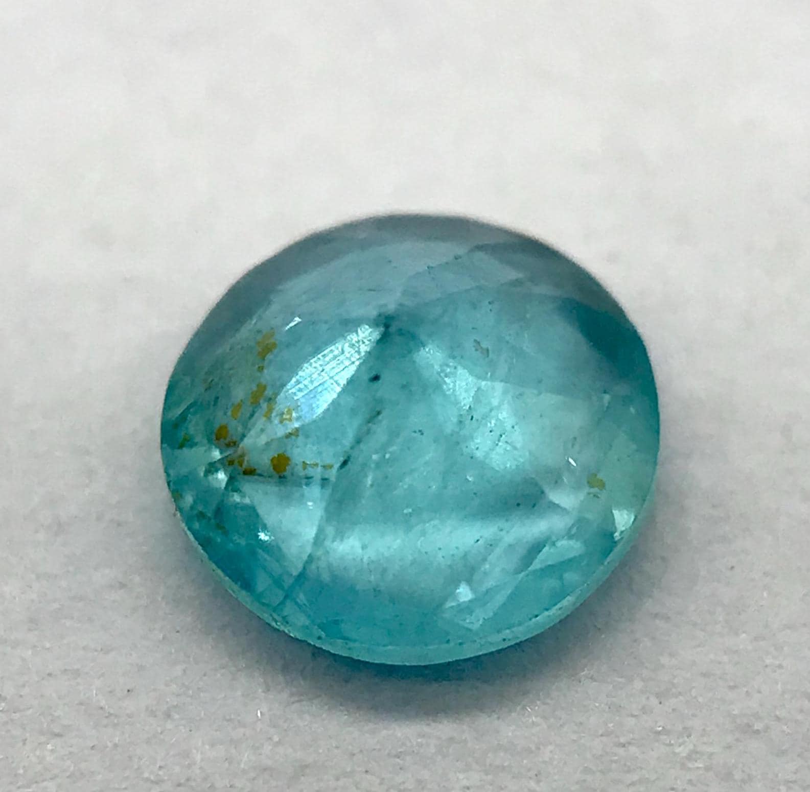 天然ブルーアパタイト宝石：0.77カラットラウンドカット - Etsy 日本