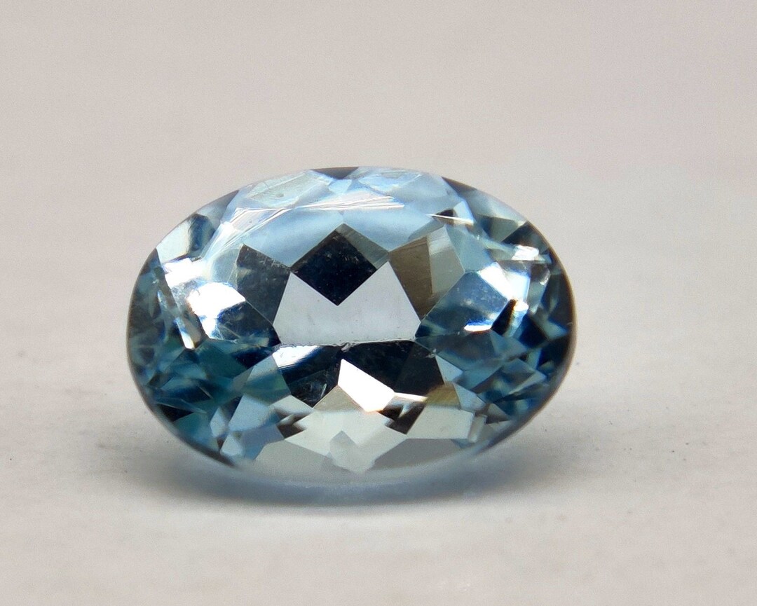 Top Quality Aquamarine 100 Natural 0.740 Carat 7X5 Mm Etsy