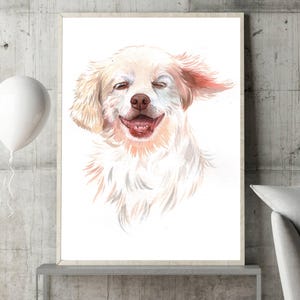 Pet Portrait Watercolour Custom Dog Dad Gift Painting Personalized Thanksgiving Gift Dog Owner Present Dog Loss Gift Christmas Gifts