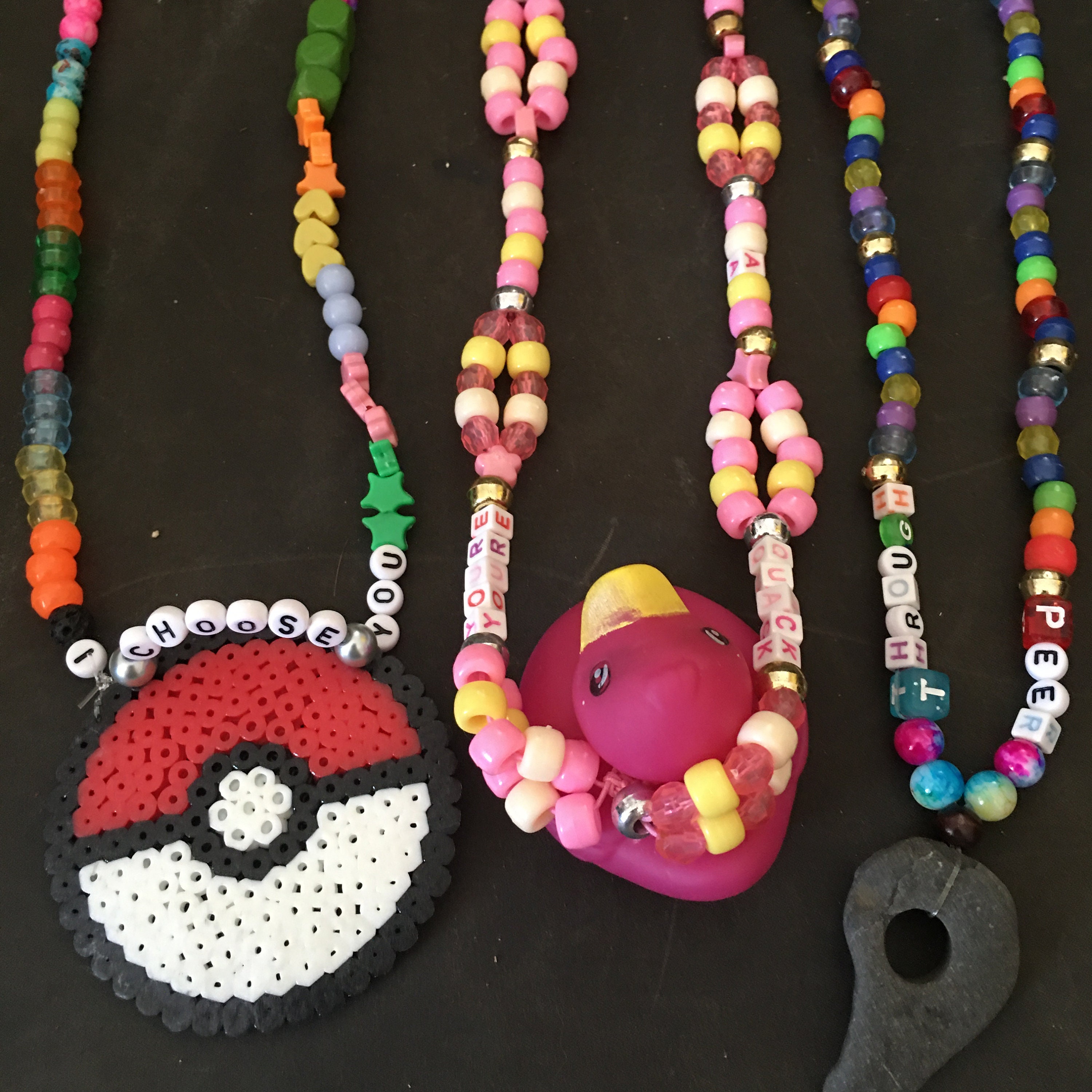 Kandi necklaces Etsy